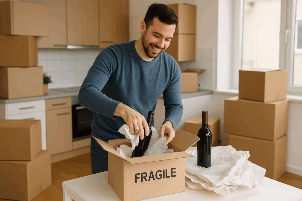 moving wine bottles dallas