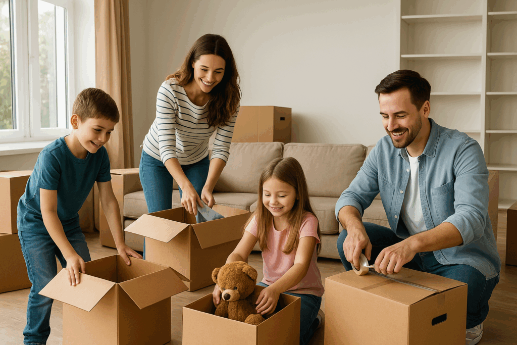 moving with kids in dallas